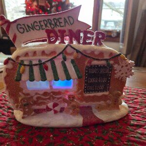 Lighted Gingerbread Christmas Decoration